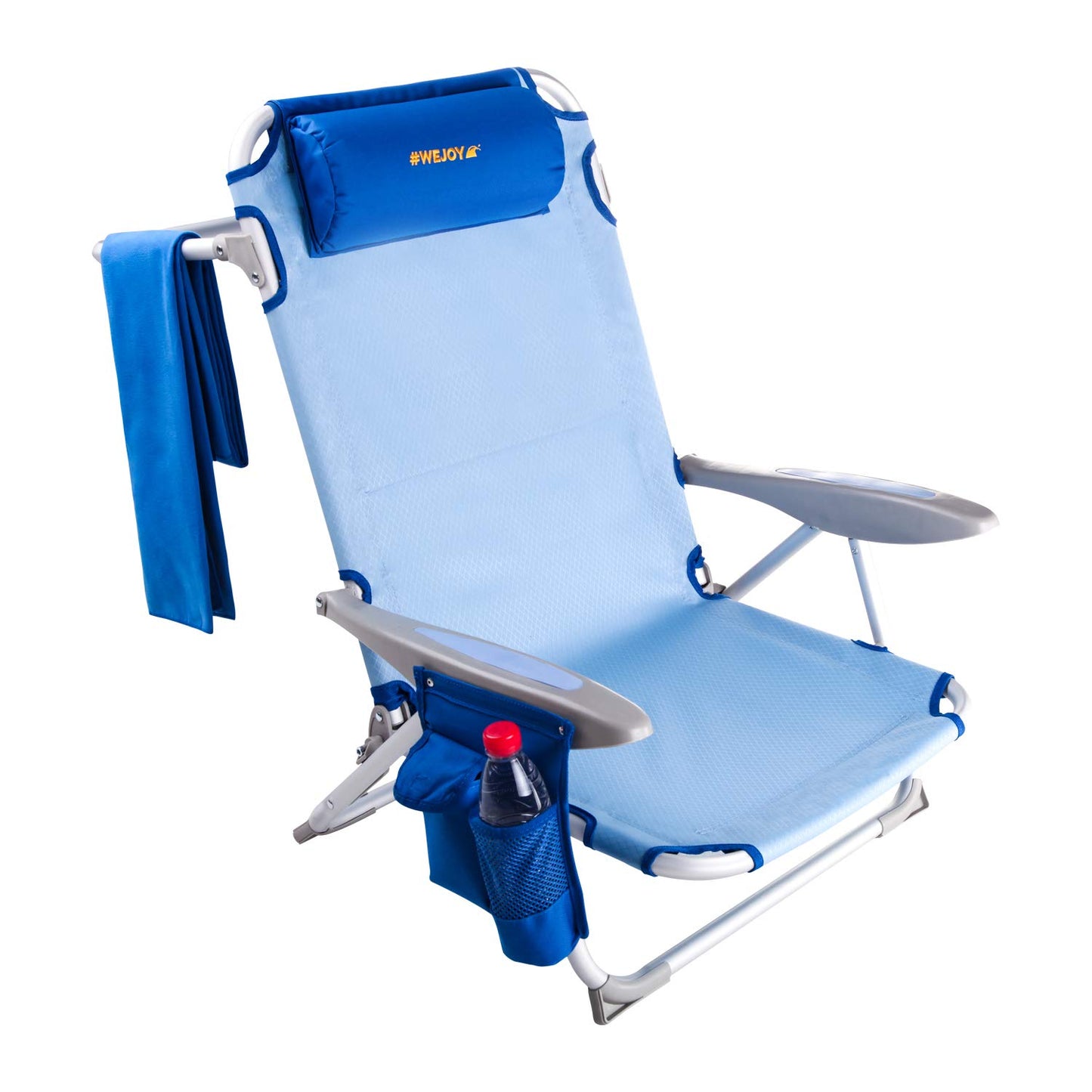 WEJOY Adjustable 4-Position Portable Reclining Beach Chair