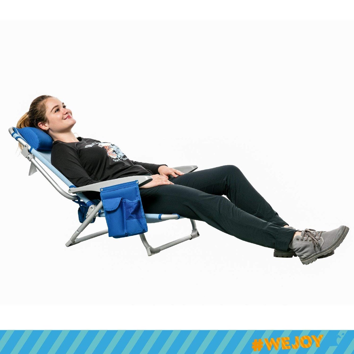 WEJOY Adjustable 4-Position Portable Reclining Beach Chair