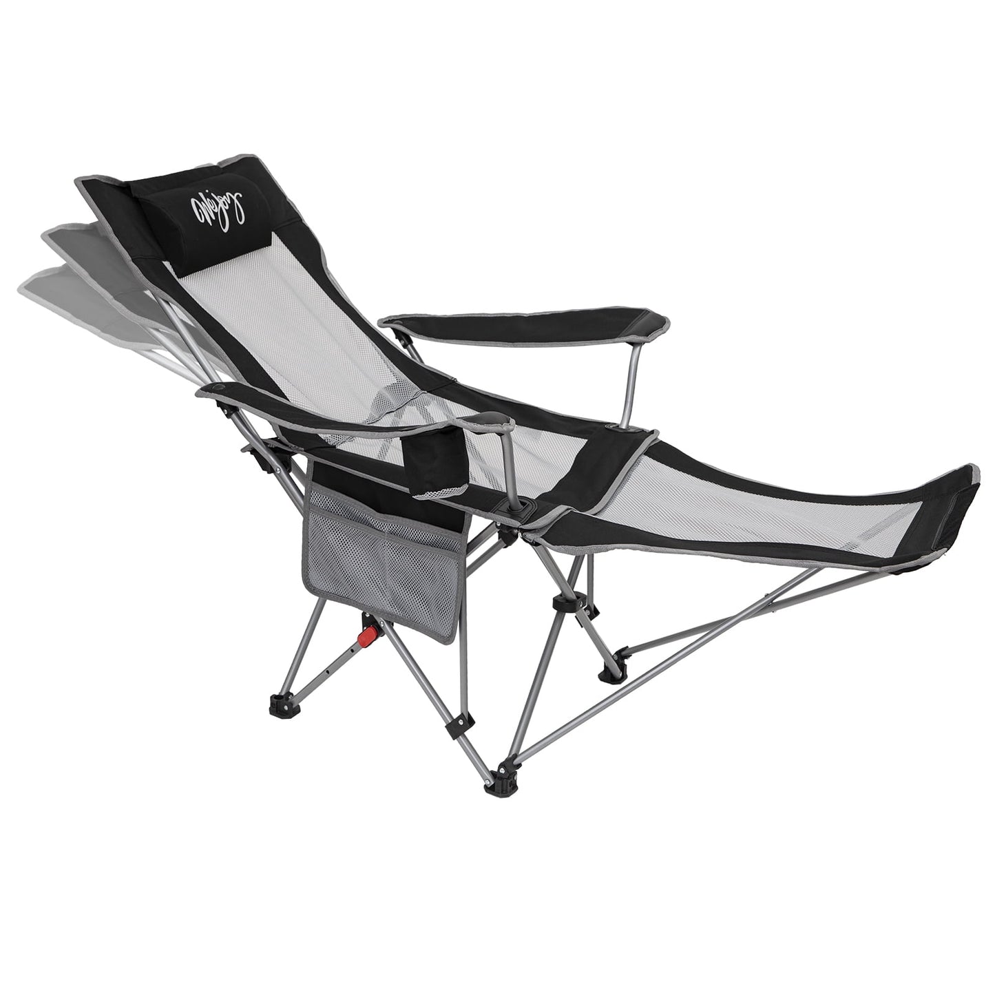 WEJOY Convertible Reclining Outdoor Lawn Chair with 3 Adjustable Positions