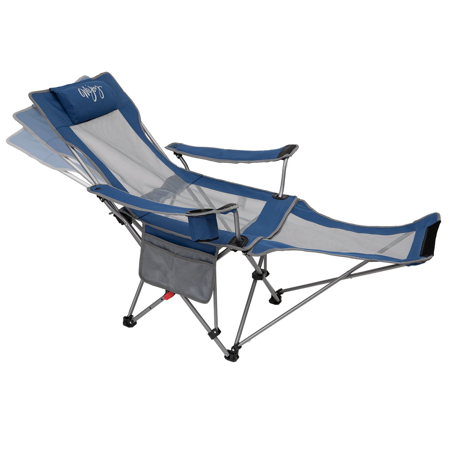 WEJOY Convertible Reclining Outdoor Lawn Chair with 3 Adjustable Positions