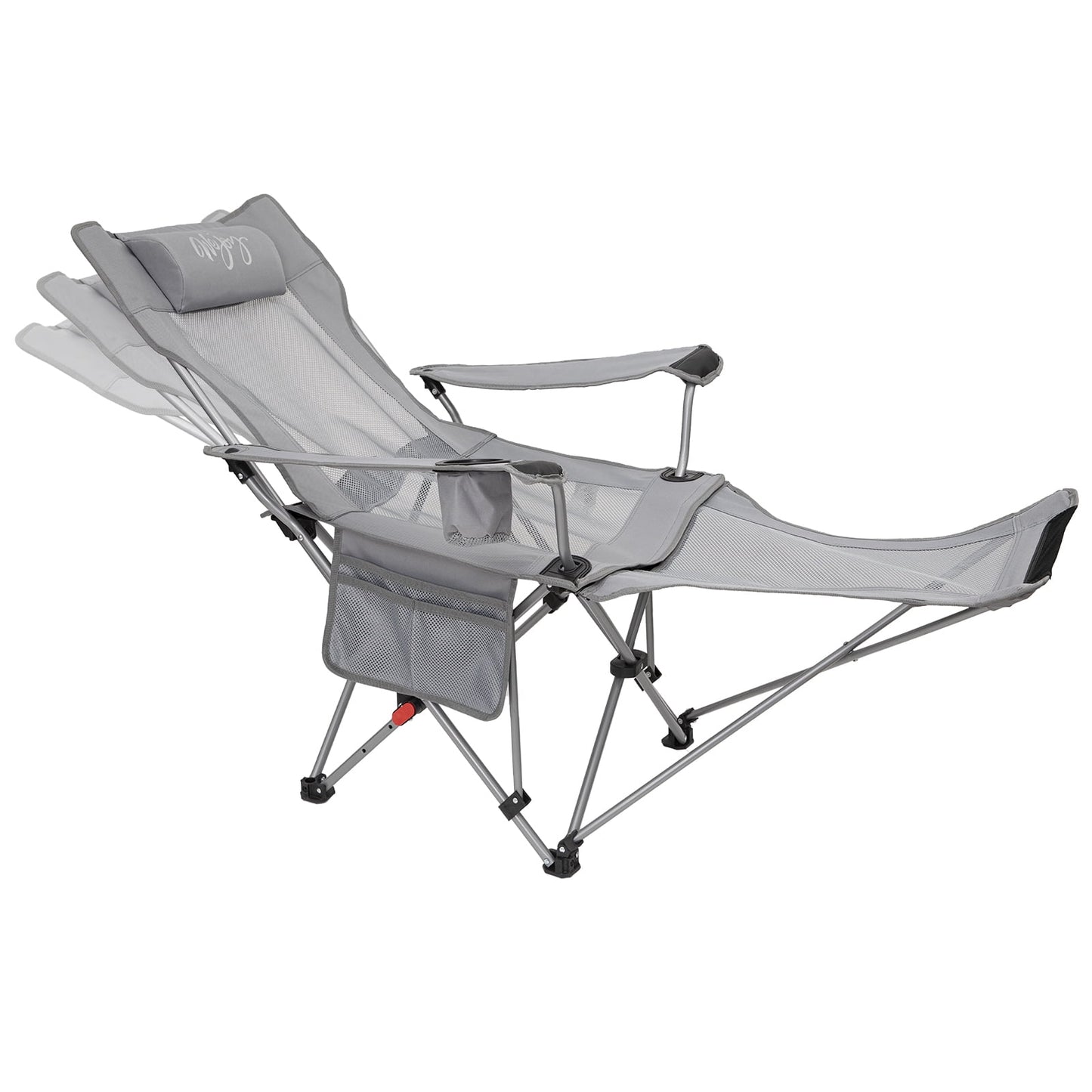 WEJOY Convertible Reclining Outdoor Lawn Chair with 3 Adjustable Positions