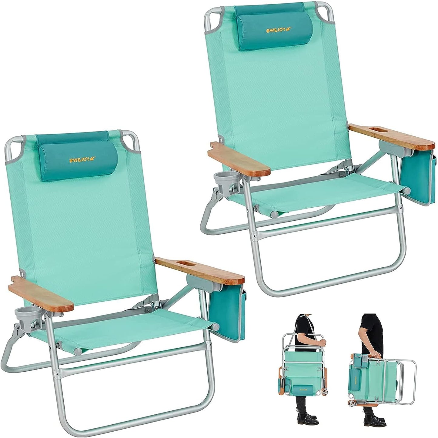 WEJOY Lightweight Portable Folding Beach Chair
