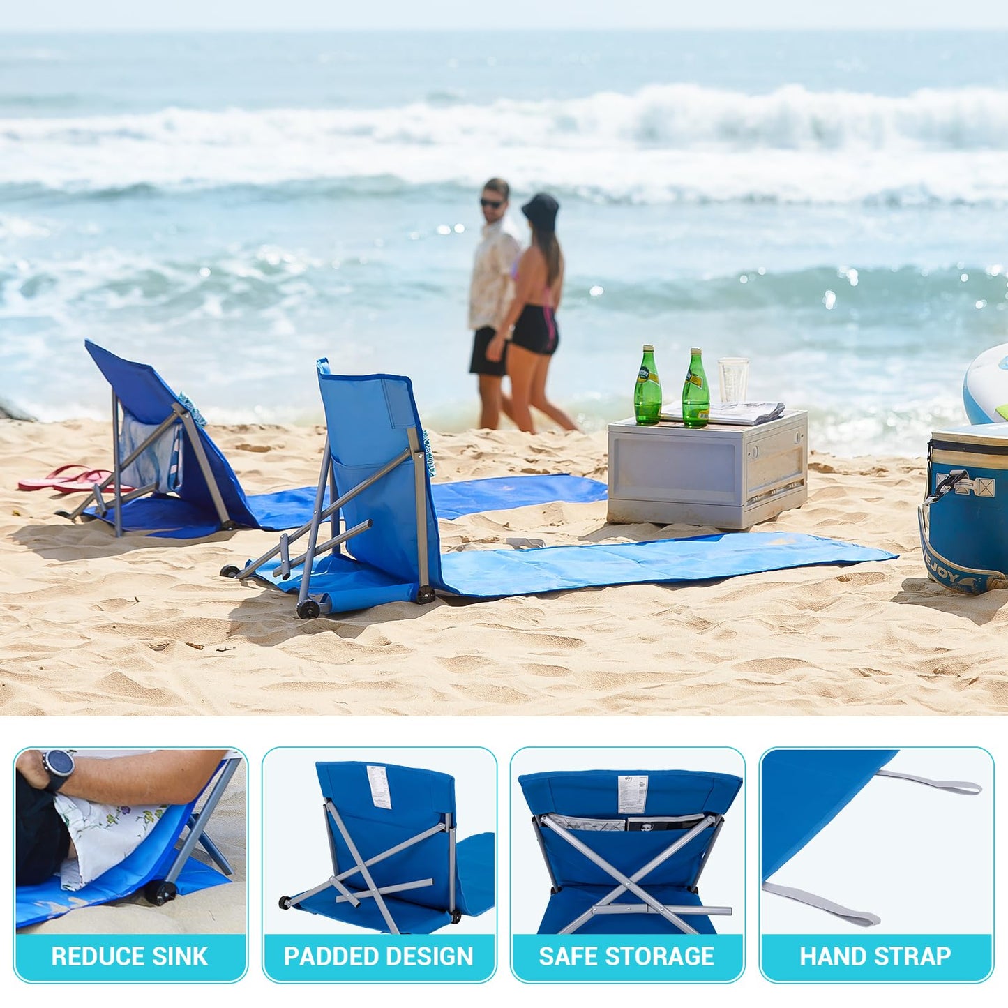 WEJOY Beach Floor Lounge Chair Mat