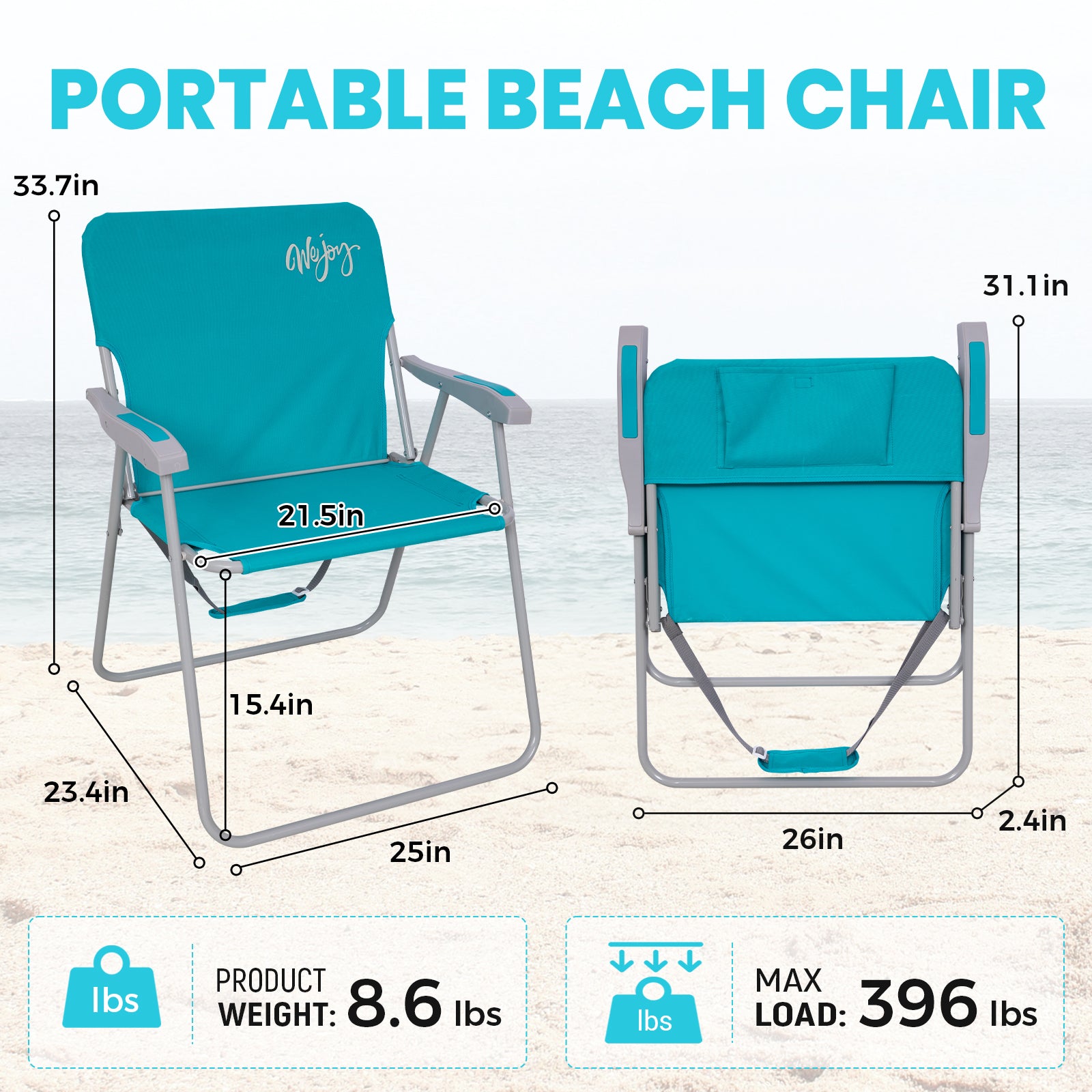 WEJOY AQUAL B10 XL Oversized Folding Beach Chair – WejoyOutdoor