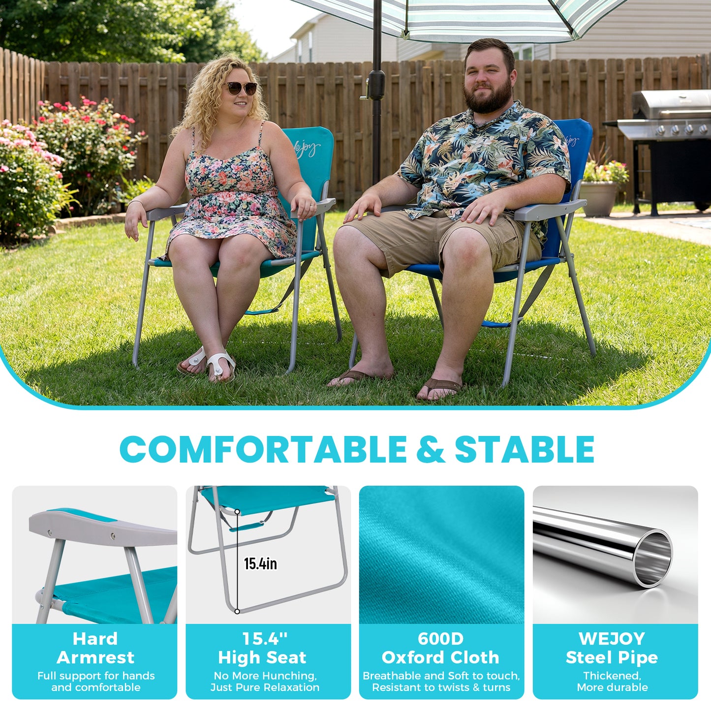 WEJOY AQUAL B10 XL Oversized Folding Beach Chair