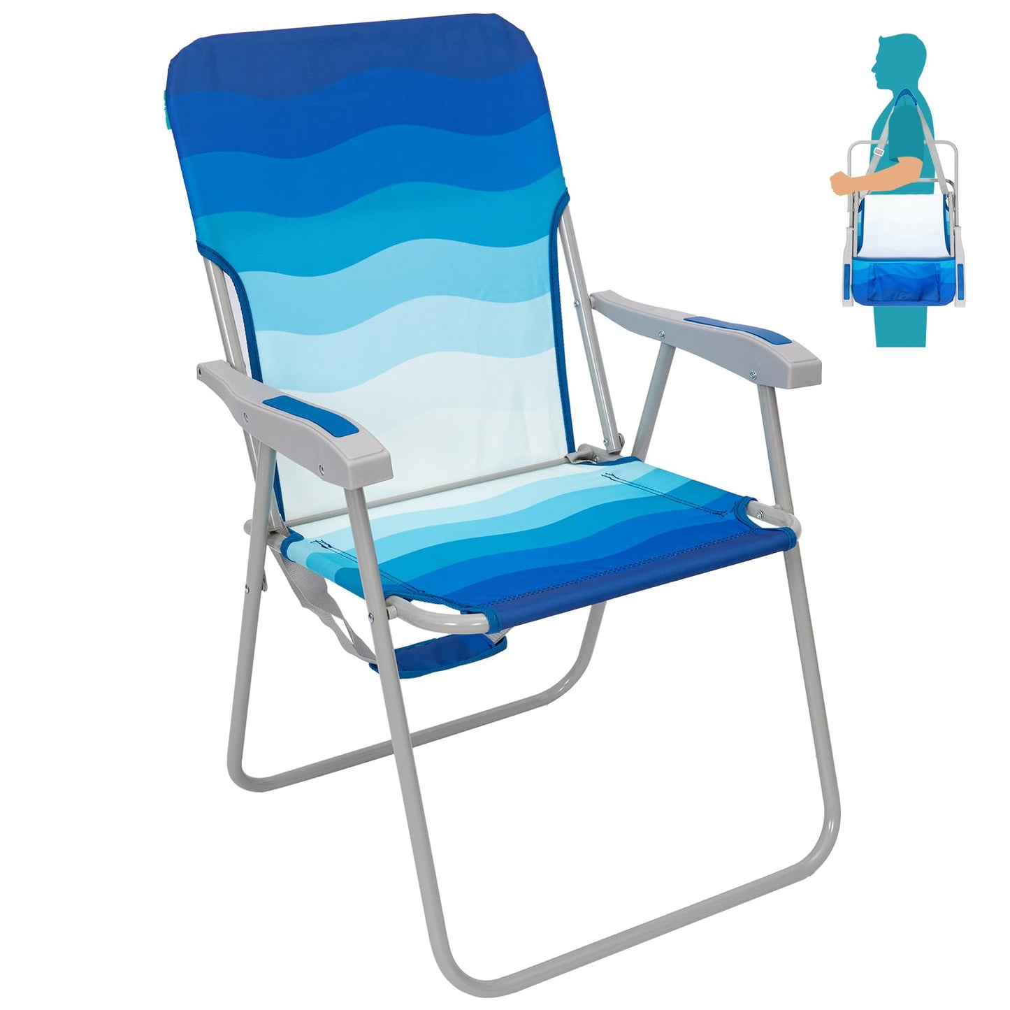 WEJOY Tall Beach Chair Tall Beach Chair ¡¸2024 New Color¡¹