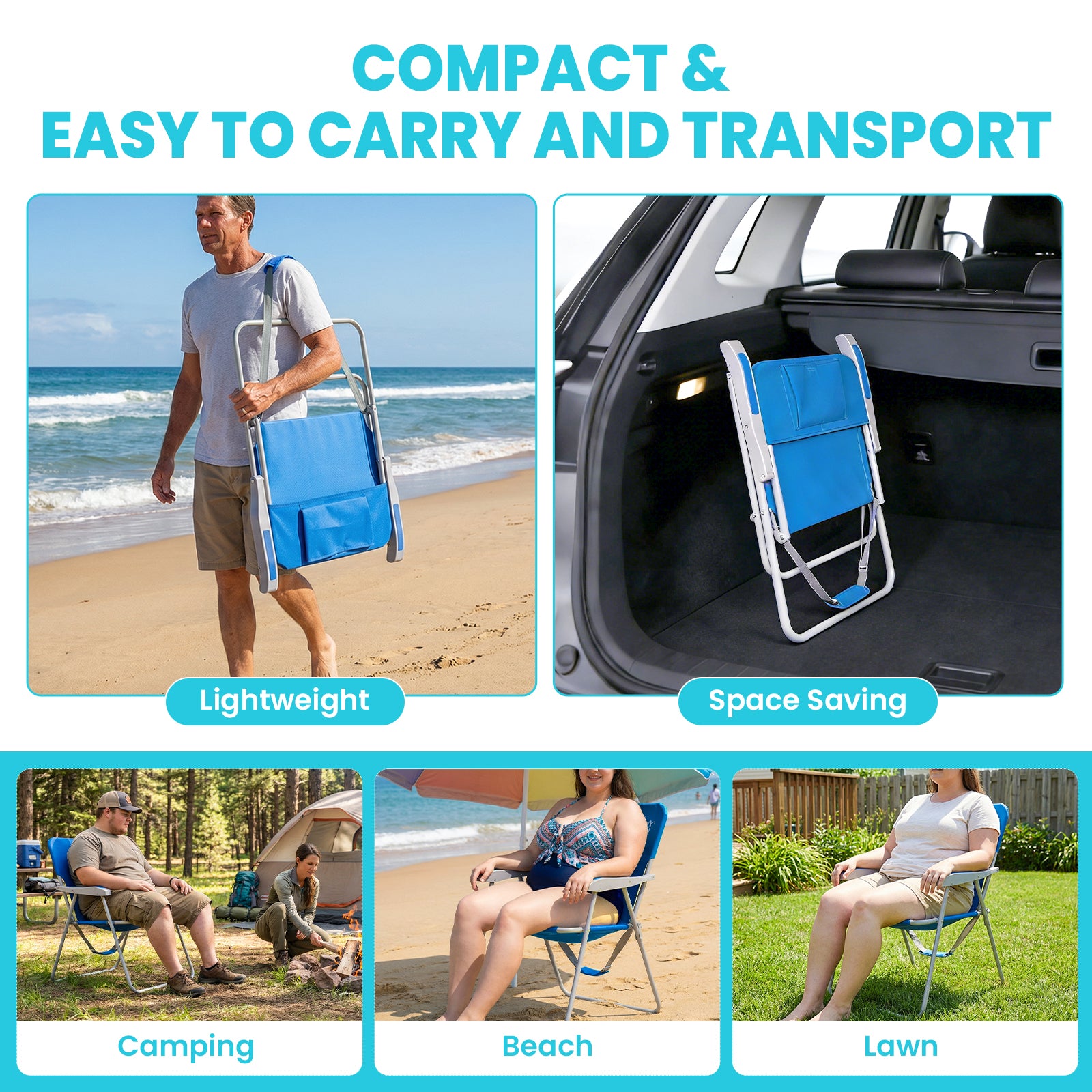 WEJOY AQUAL B10 XL Oversized Folding Beach Chair – WejoyOutdoor