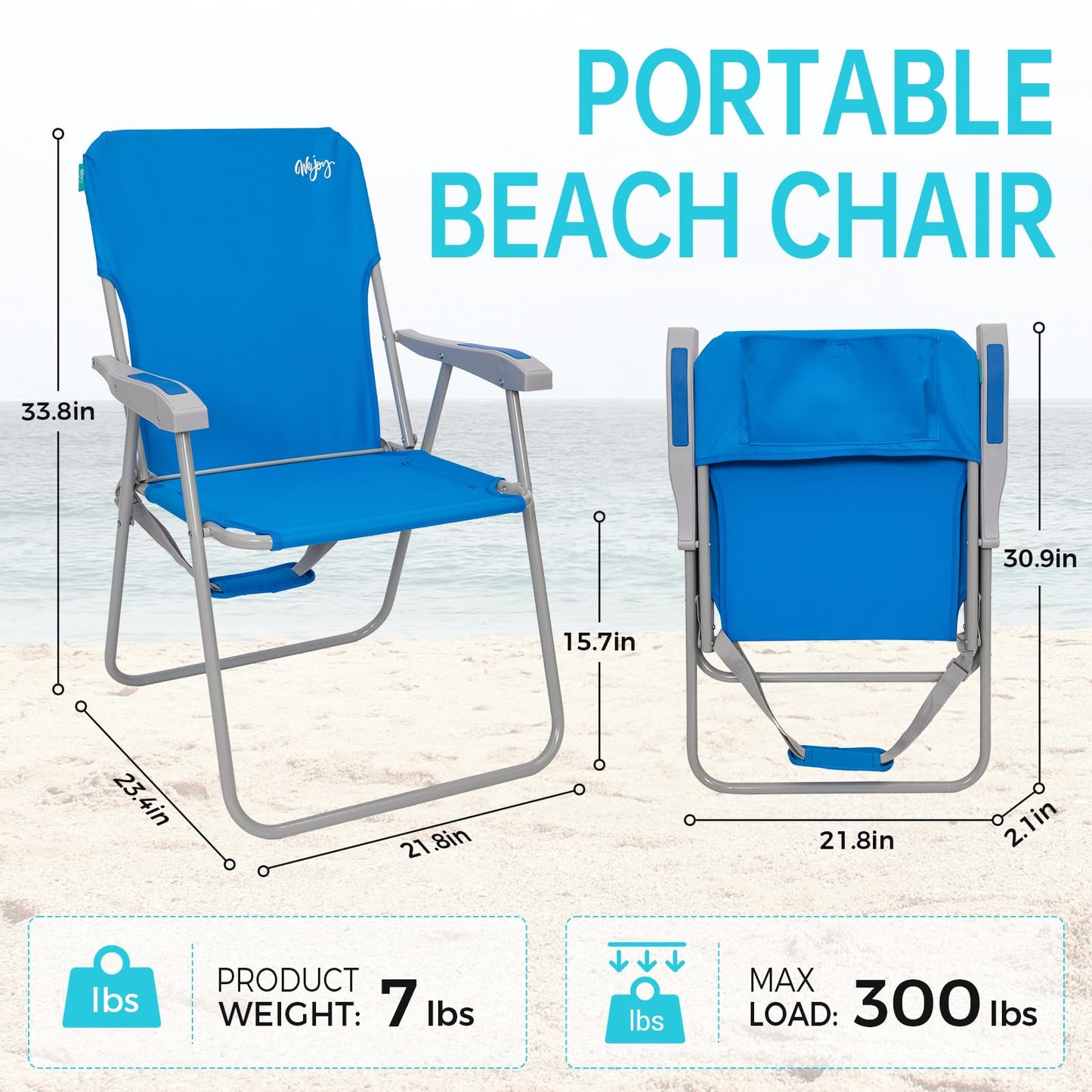 WEJOY Tall Beach Chair Tall Beach Chair ¡¸2024 New Color¡¹