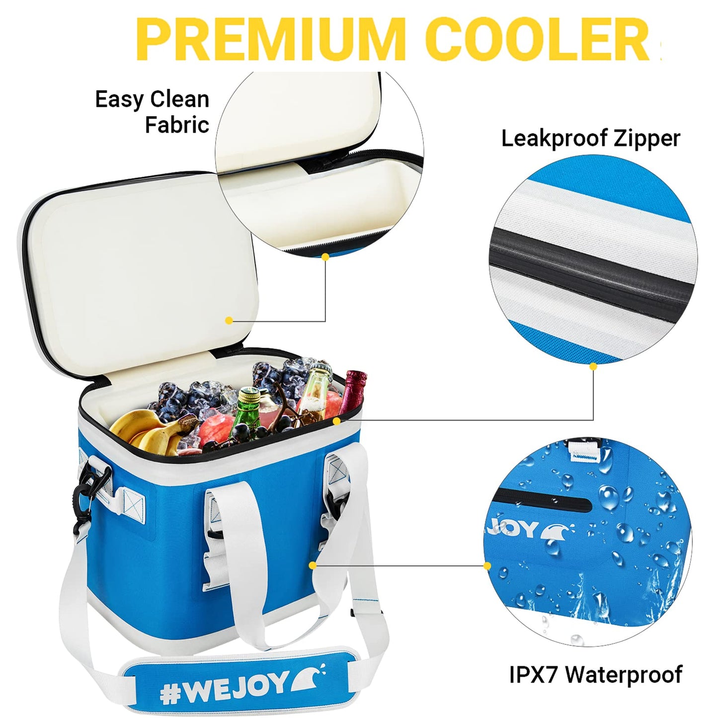 WEJOY Insulated Camping Cooler Bag
