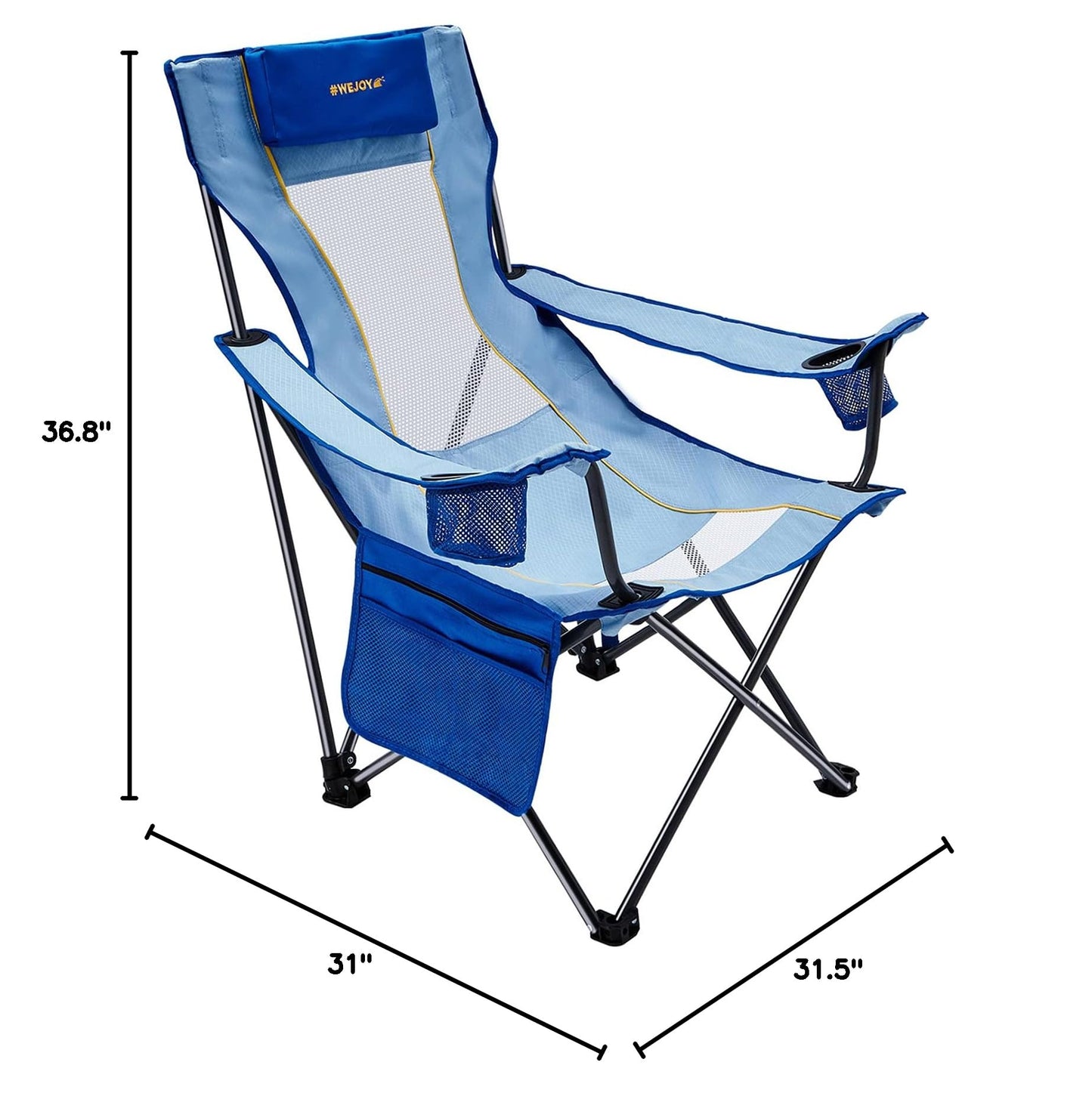WEJOY Folding Mesh Back Beach Chair