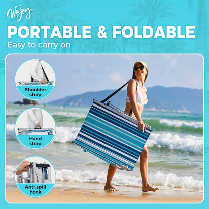 WEJOY Premium Adjustable Beach Lounge Chair Sun Loungers