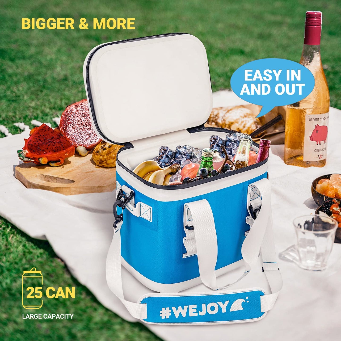 WEJOY Insulated Camping Cooler Bag