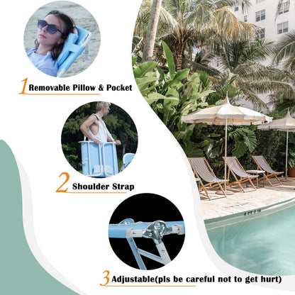 WEJOY Adjustable Tanning Sunbathing Lounge Chair With Face Down Hole