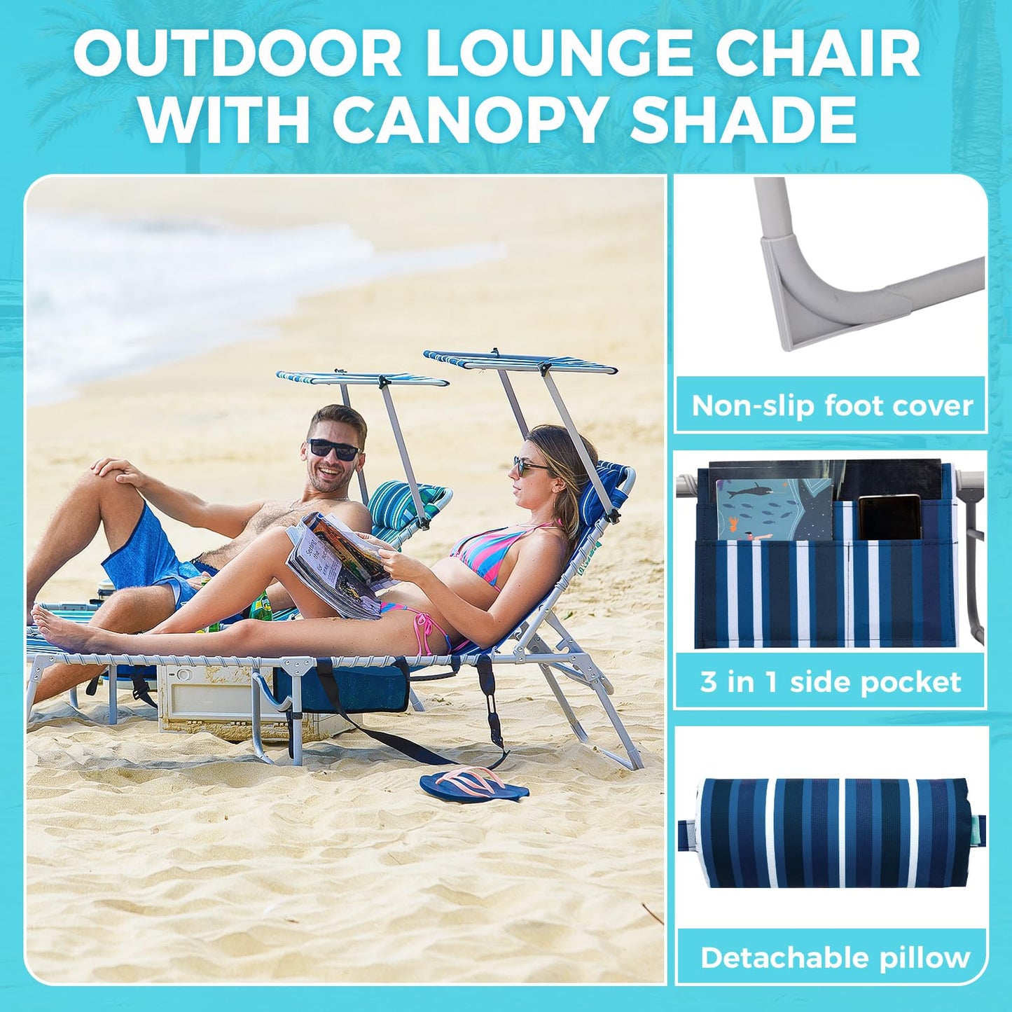 WEJOY ComfortMax Outdoor Lounge Chair Sun Loungers