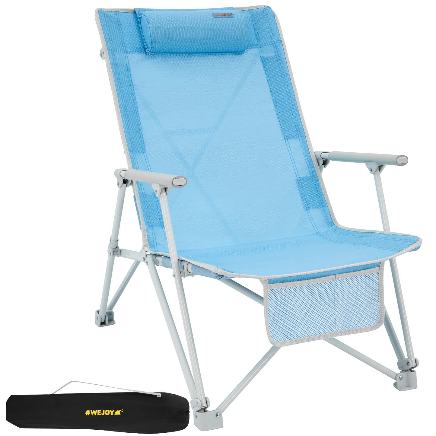 WEJOY 2 Pack Portable High Back Folding Beach Chair