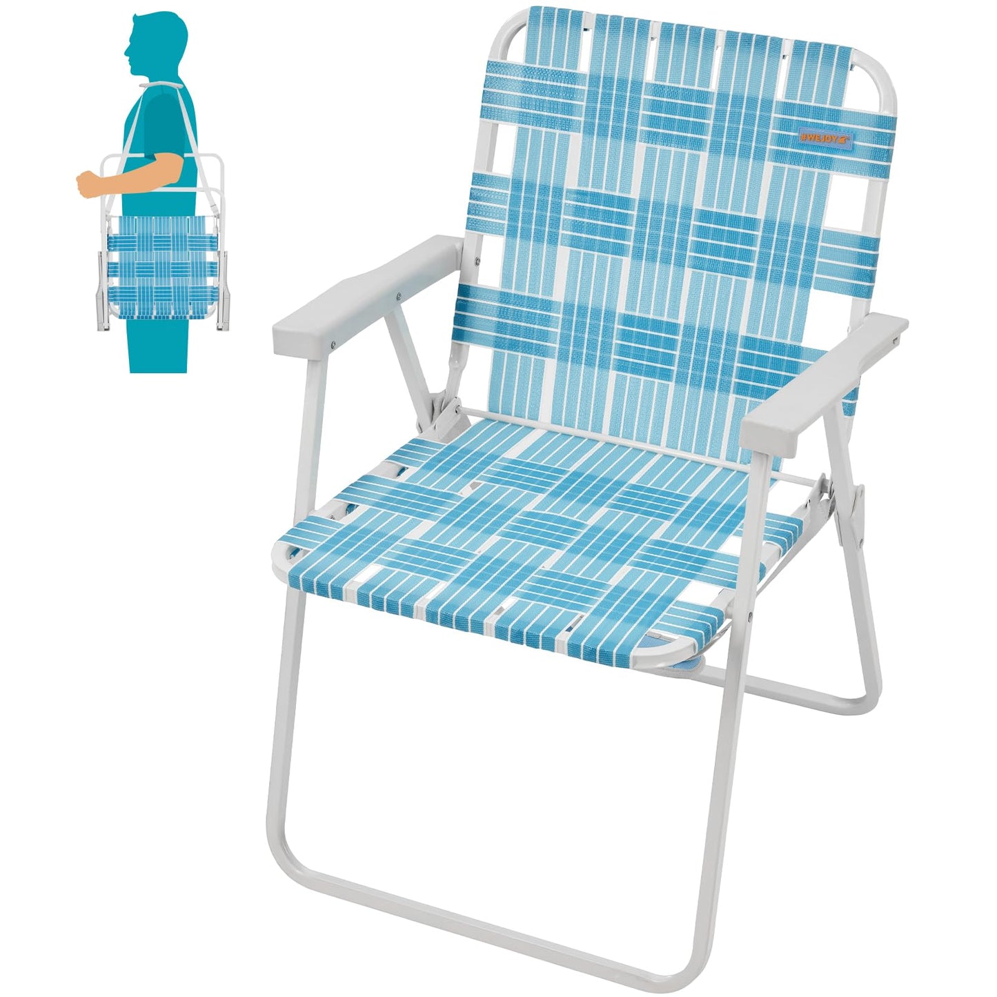 WEJOY Outdoor Folding Webbed Lawn Beach Chair