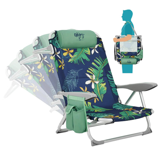 WEJOY Adjustable 4-Position Portable Reclining Beach Chair ¡¸2024 New Color¡¹
