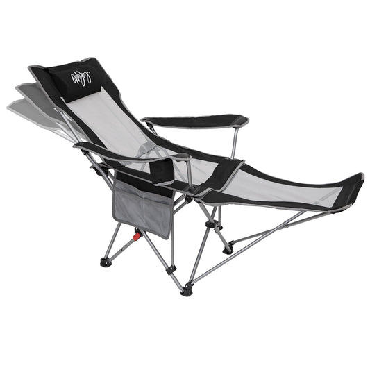 WEJOY Convertible Reclining Outdoor Lawn Chair with 3 Adjustable Positions