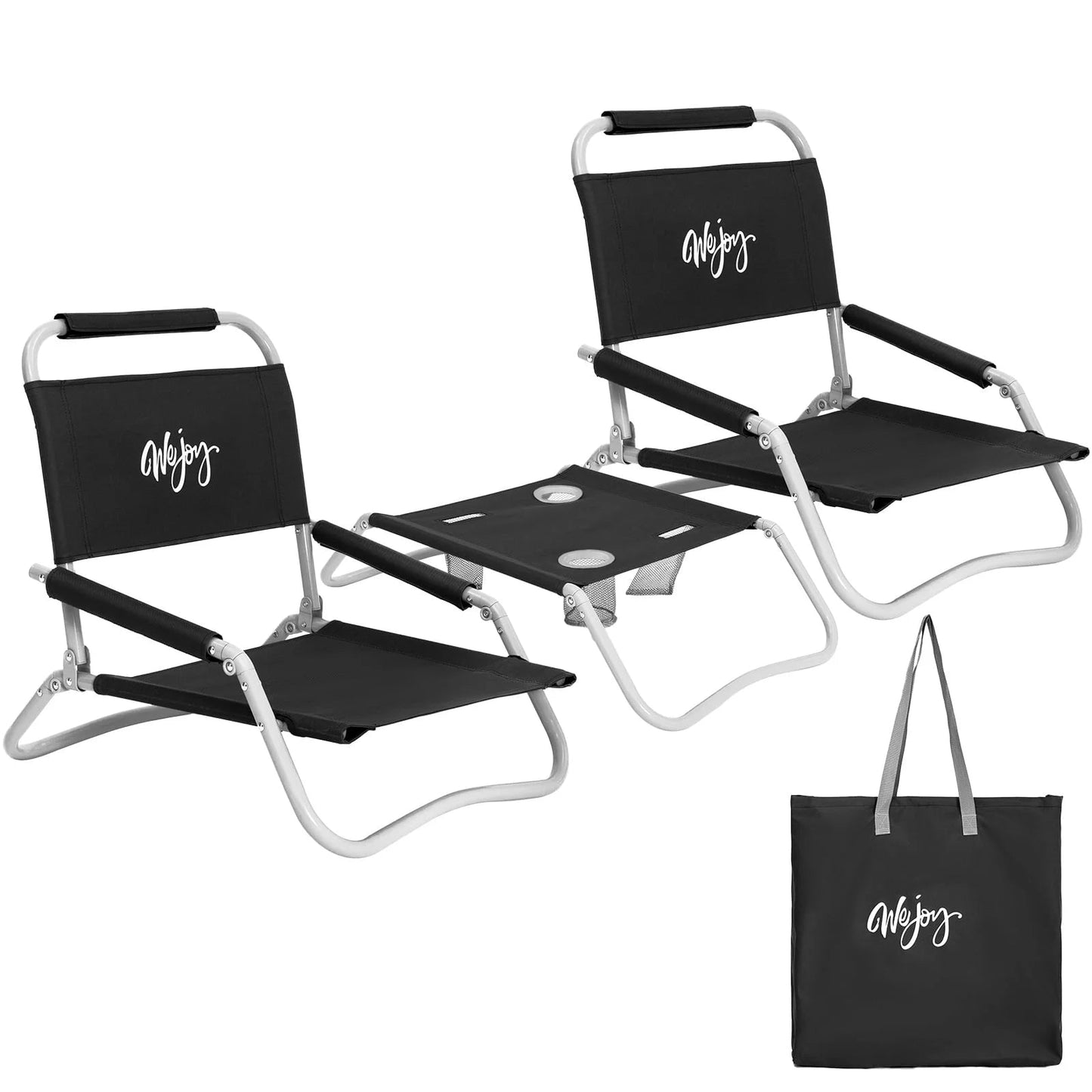 WEJOY Fully Folding Table and Chair Set