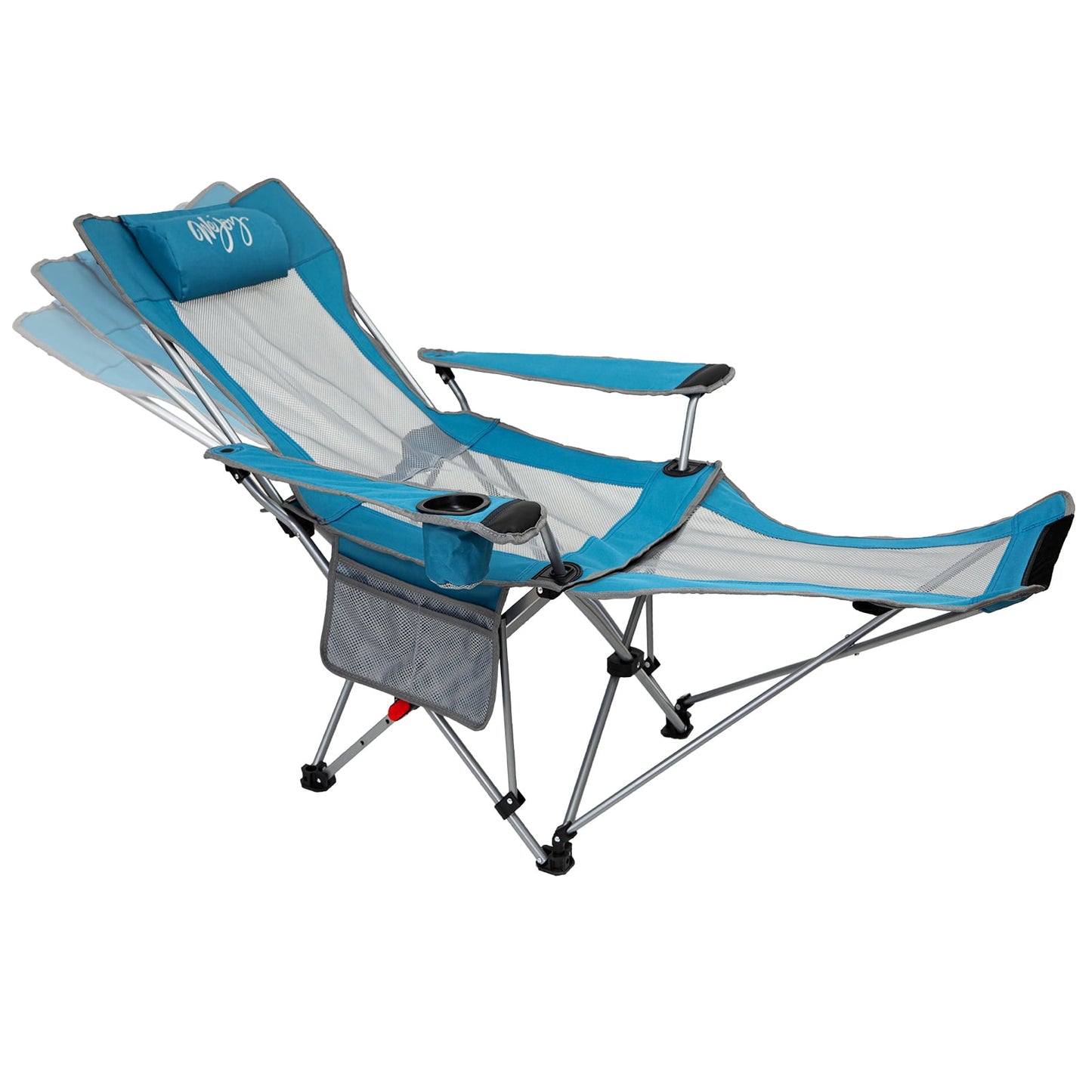 WEJOY Convertible Reclining Outdoor Lawn Chair with 3 Adjustable Positions