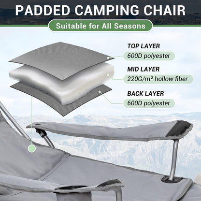 WEJOY Lightweight Foldable Stretch Lounge Chair