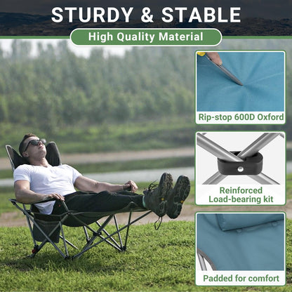 WEJOY Lightweight Foldable Stretch Lounge Chair