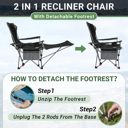 WEJOY Lightweight Foldable Stretch Lounge Chair