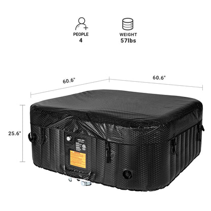 WEJOY Portable Hot Tub with 130 Bubble Jets