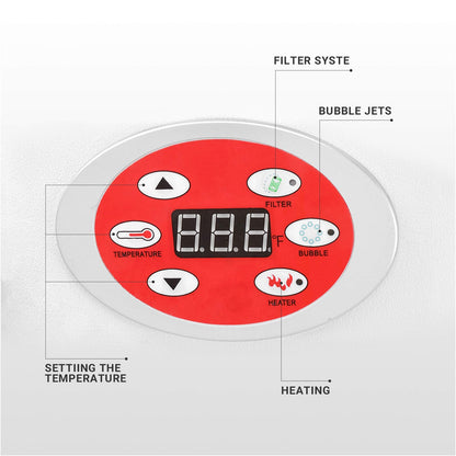 WEJOY Portable Hot Tub with 130 Bubble Jets
