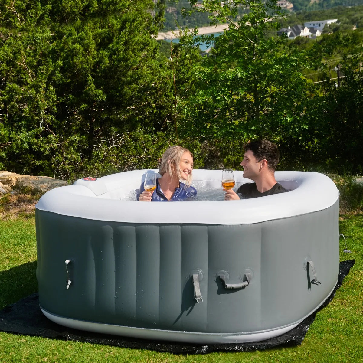 WEJOY Portable Hot Tub with 130 Bubble Jets