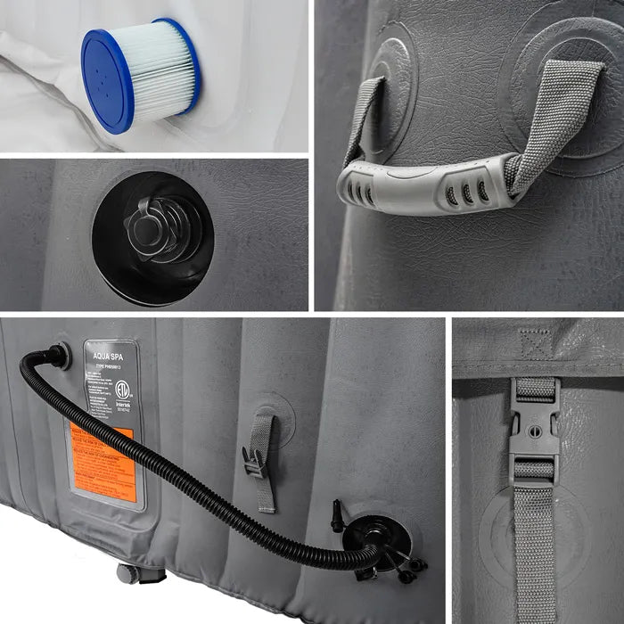 WEJOY Portable Hot Tub with 130 Bubble Jets
