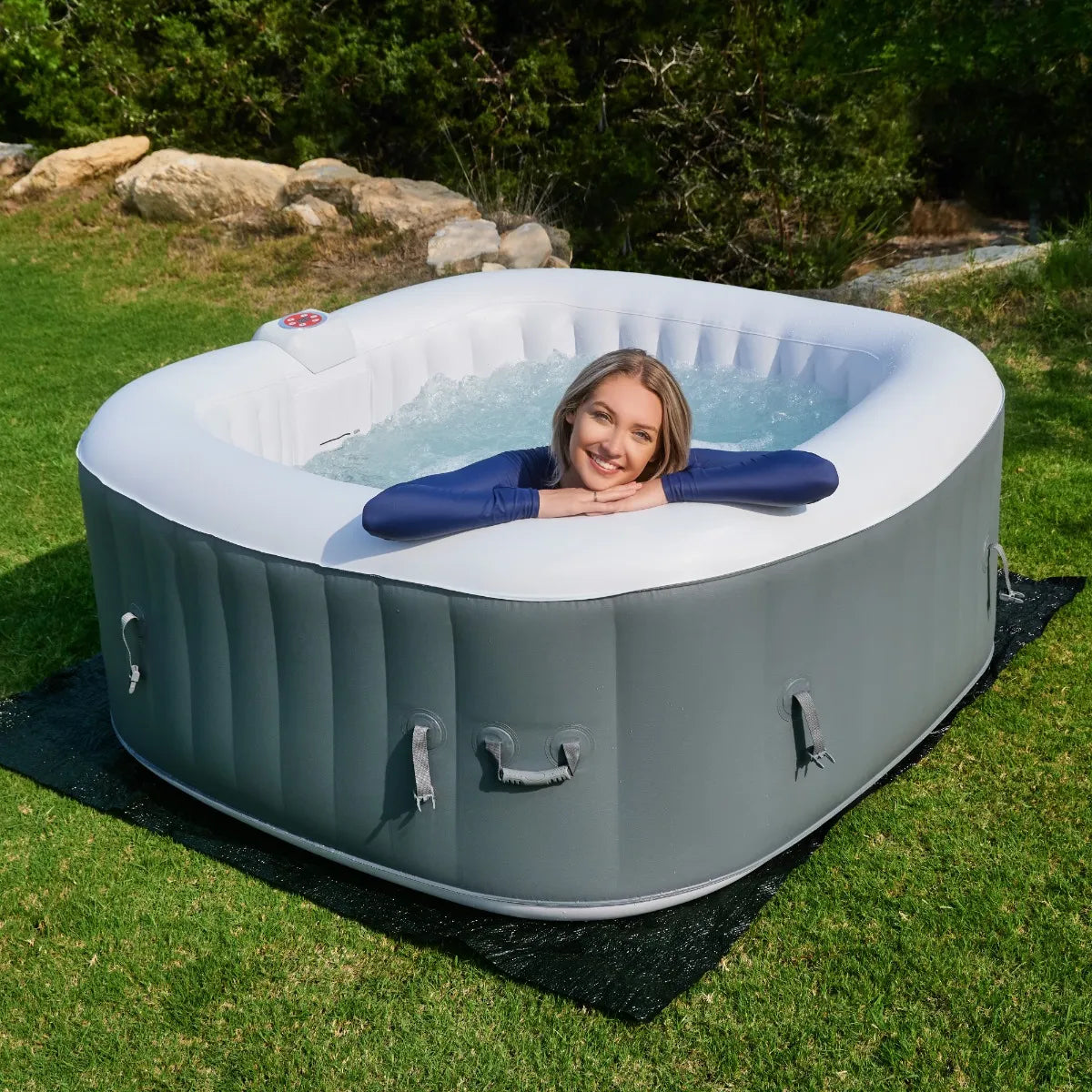 WEJOY Portable Hot Tub with 130 Bubble Jets